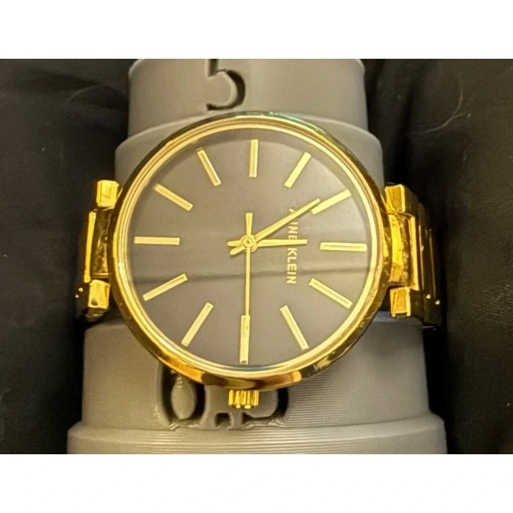Anne Klein watch gold tone